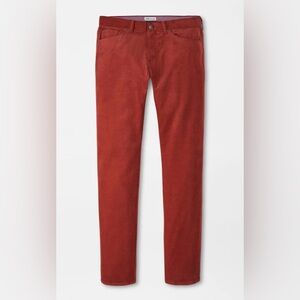 Peter Millar Spice Orange Superior Soft Corduroy Five Pocket Pant Chinos